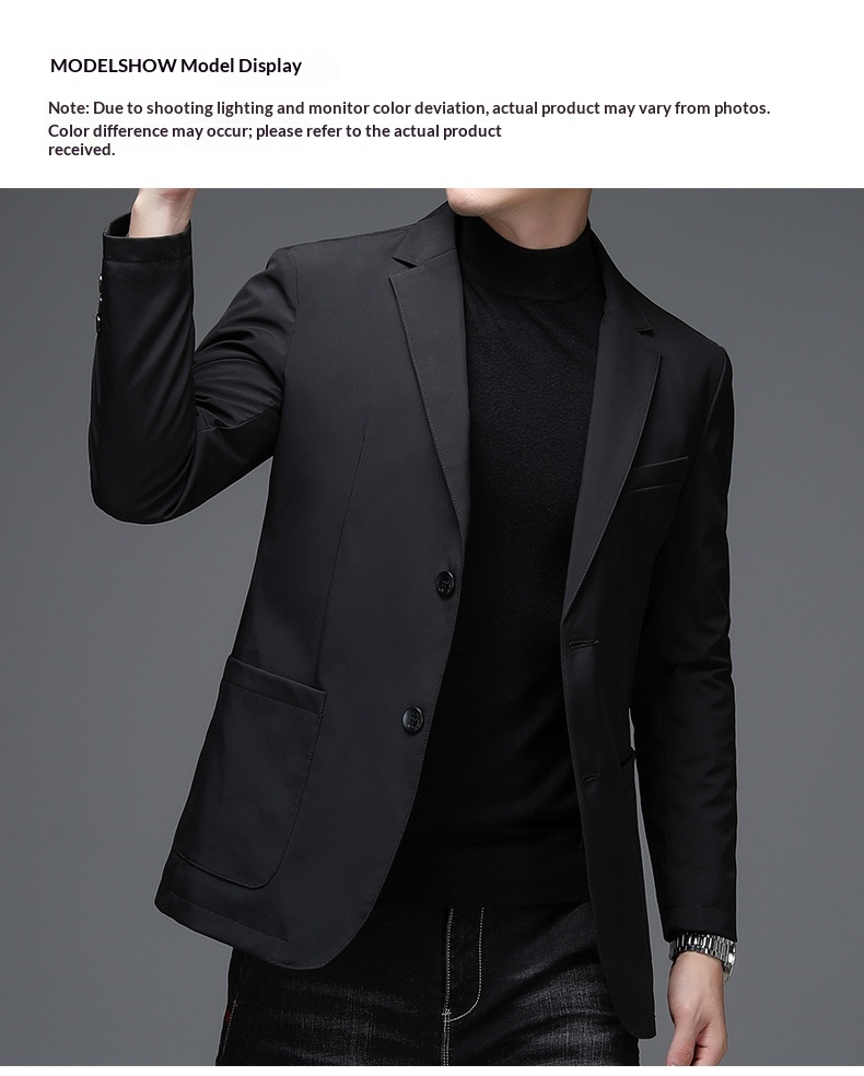 Giacca da uomo calda in piumino d'anatra grigia casual da ragazzo autunno inverno nuovo stile giovanile_voghion.com