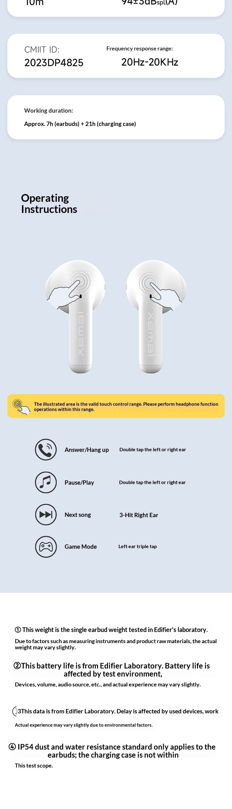 Edifier Soundmax X1 Kabellose Bluetooth-Musik-Sportkopfhörer (Dropshipping)_voghion.com