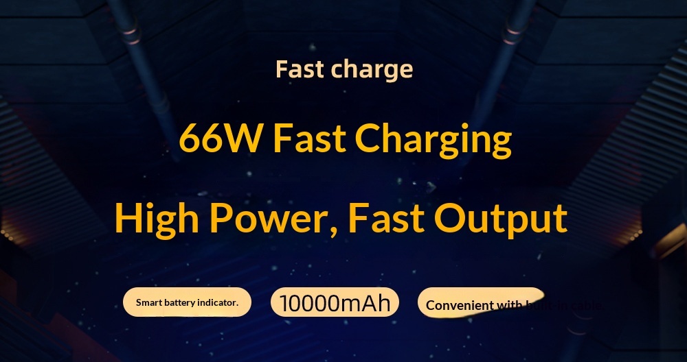 Ultradünne Powerbank mit Trageband und Kabel, 10000 mAh, Mini-Schnellladefunktion, tragbares Ladegerät aus Metall, individuell anpassbar_voghion.com