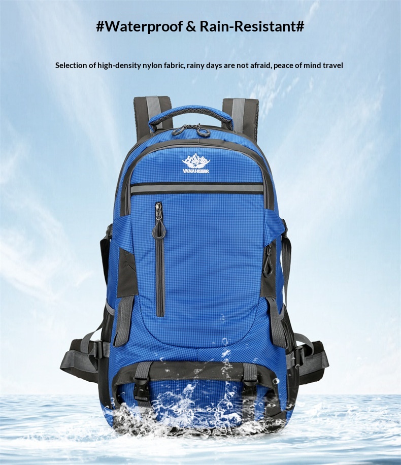 ActiveGo Rucksack mit großem Fassungsvermögen zum Wandern und Klettern, Herrenrucksack (60 l), Damen-Reiserucksack, Outdoor-Kletterrucksack_voghion.com