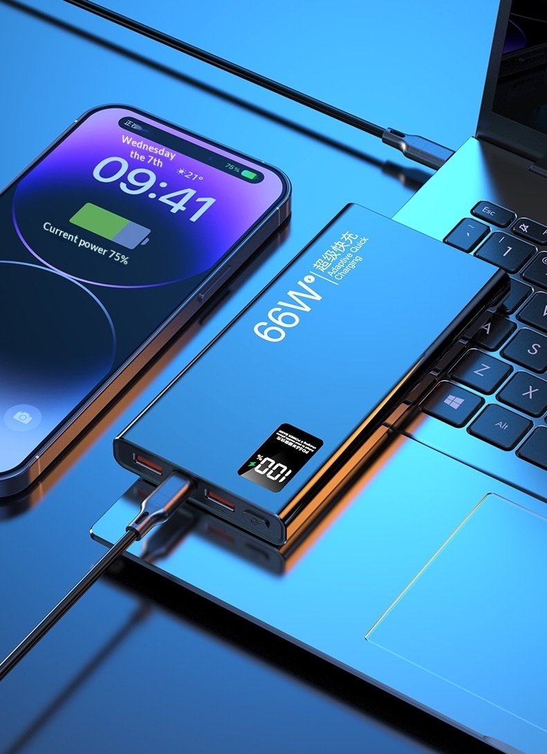 3C Certified Wholesale 66W Fast Charging Large Capacity 50000mAh 20000mAh Power Bank 10000 Custom_voghion.com