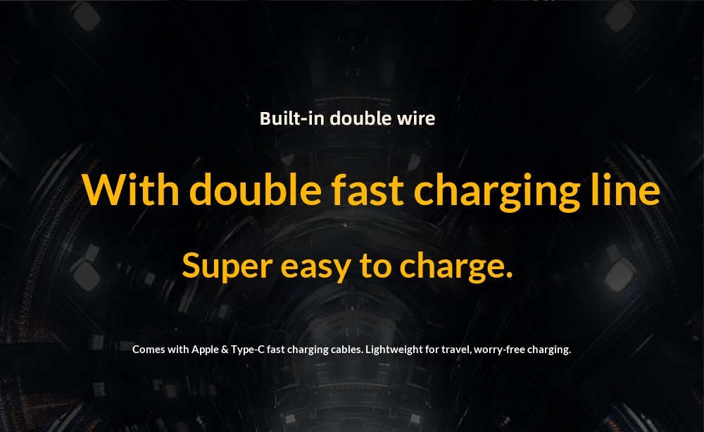 Ultradünne Powerbank mit Trageband und Kabel, 10000 mAh, Mini-Schnellladefunktion, tragbares Ladegerät aus Metall, individuell anpassbar_voghion.com