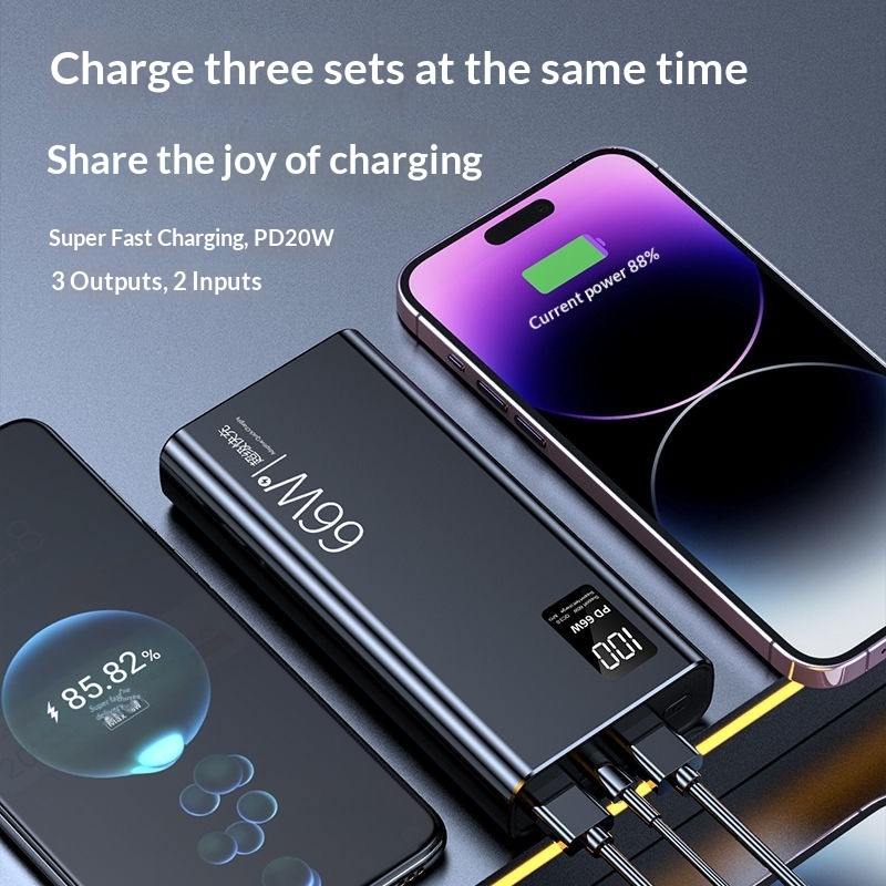 3C Certified Wholesale 66W Fast Charging Large Capacity 50000mAh 20000mAh Power Bank 10000 Custom_voghion.com