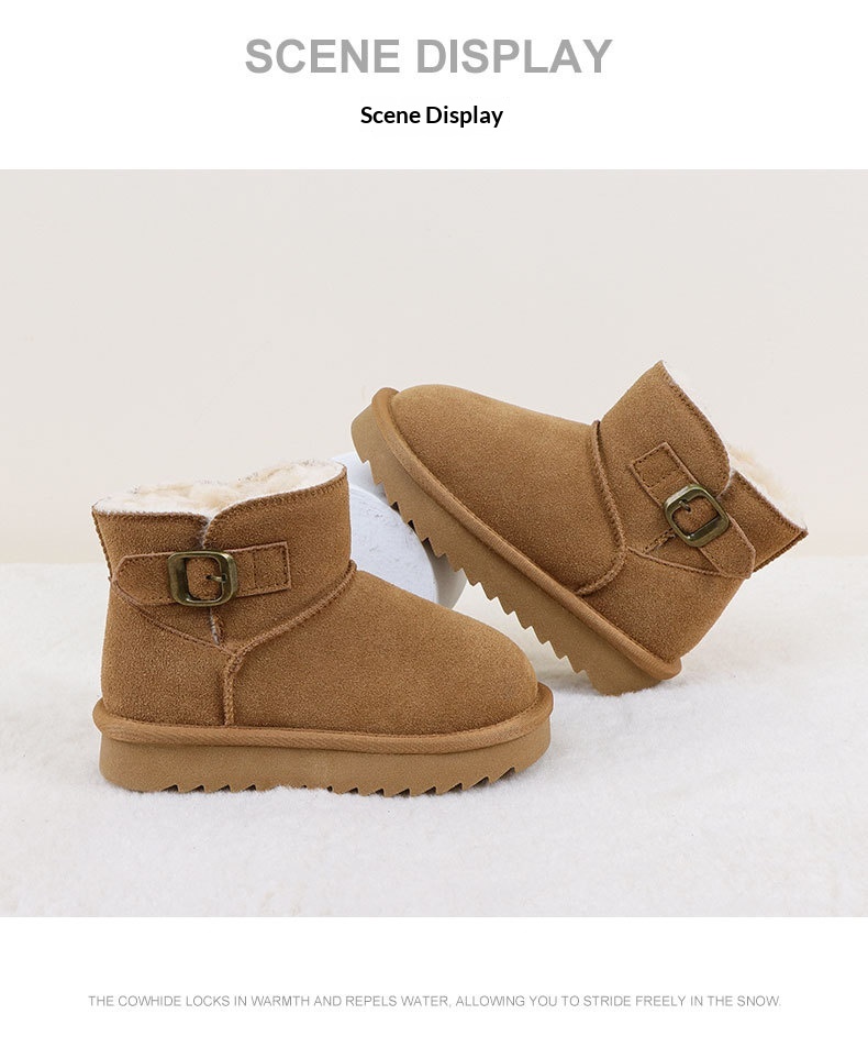 ShoeGlobe Scarpe invernali per bambini con pile, stivaletti alla moda per ragazzi e ragazze Snow Martin, foderati in pile caldo e alla moda_voghion.com