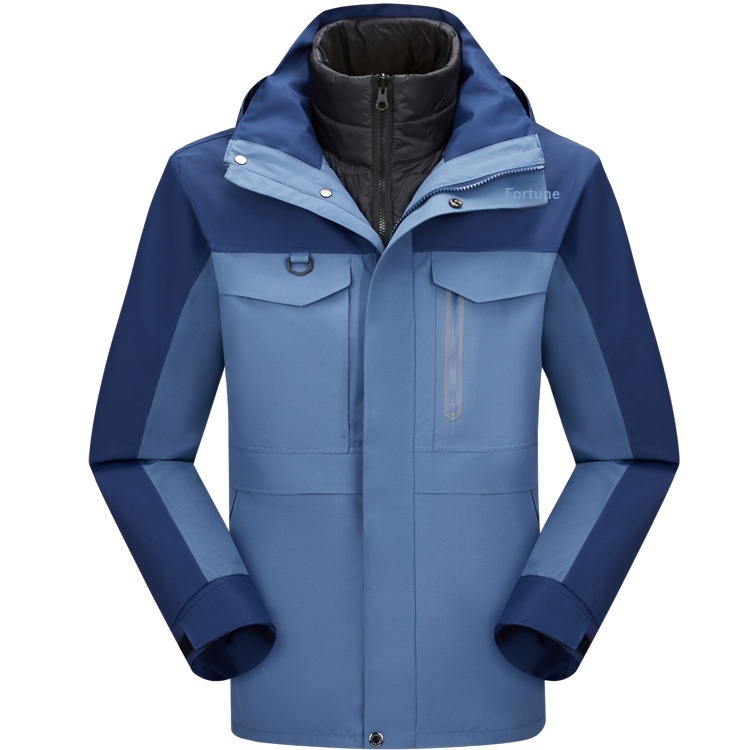 ActiveGo 90% White Duck Down Inner Liner 3-in-1 Jacket Unisex Warm Two-Piece Set Casual Outdoor Sports_desvips.com