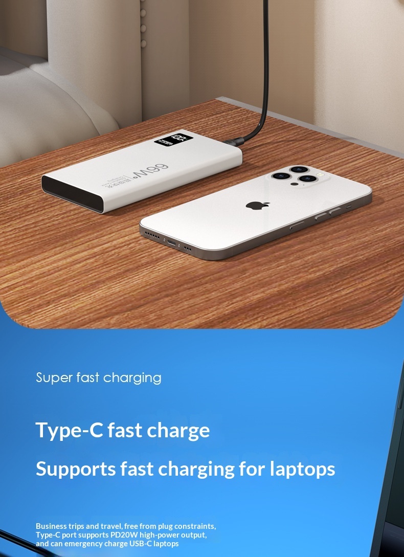 3C Certified Wholesale 66W Fast Charging Large Capacity 50000mAh 20000mAh Power Bank 10000 Custom_voghion.com