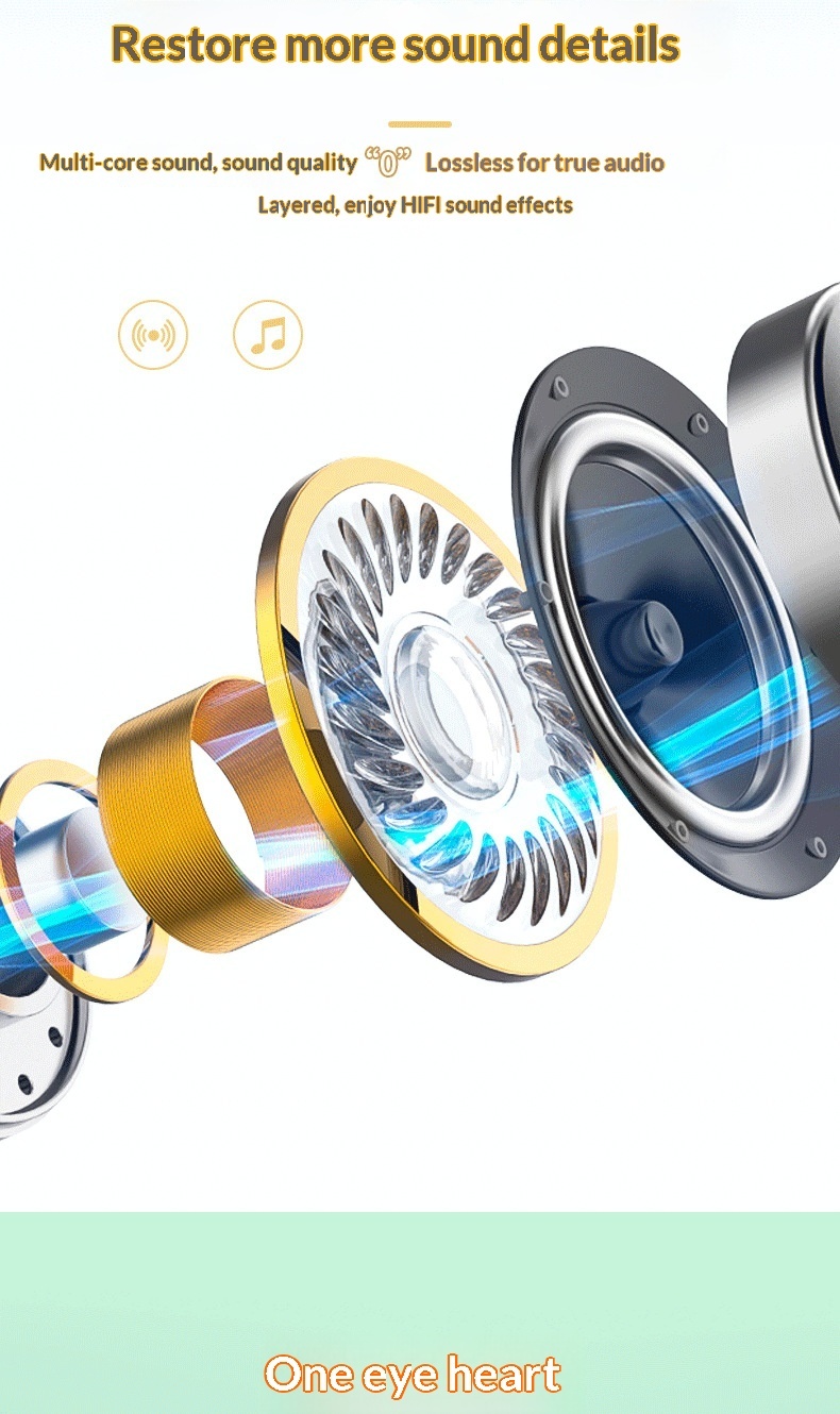 Bone Conduction Bluetooth Earphones Ultra-Long Battery Life M9 In-Ear True Wireless Noise Cancelling Comfortable For_voghion.com