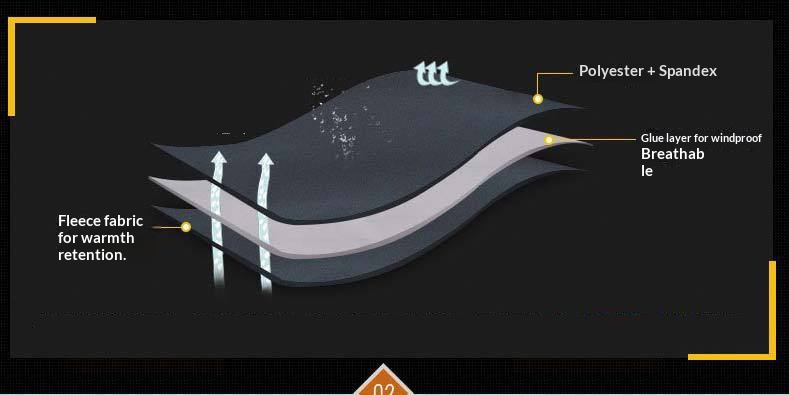 ActiveGo Winteranzug Fleece Outdoor Bergsteigen Winddichtes Set Verdickte warme Jacke für Radfahren Arbeit Kälteschutz_voghion.com