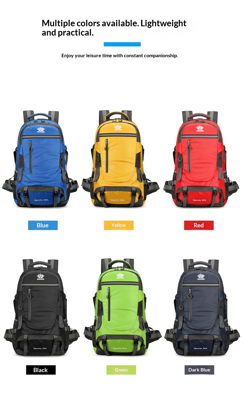 ActiveGo Rucksack mit großem Fassungsvermögen zum Wandern und Klettern, Herrenrucksack (60 l), Damen-Reiserucksack, Outdoor-Kletterrucksack_voghion.com