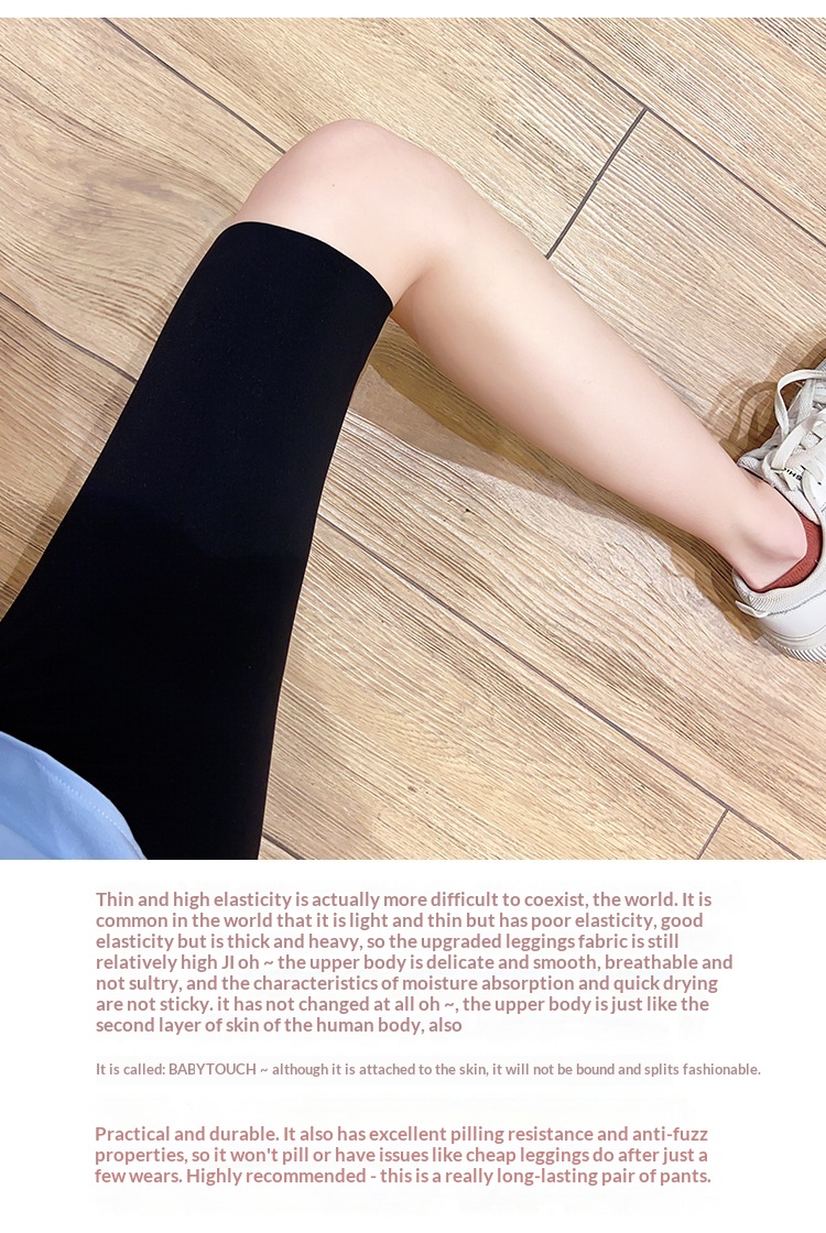 Zomerse Shark Skin Legging voor dames, dunne hoge taille, heuplift, buikcontrole, rekbare plus size, middellange yogabroek_voghion.com