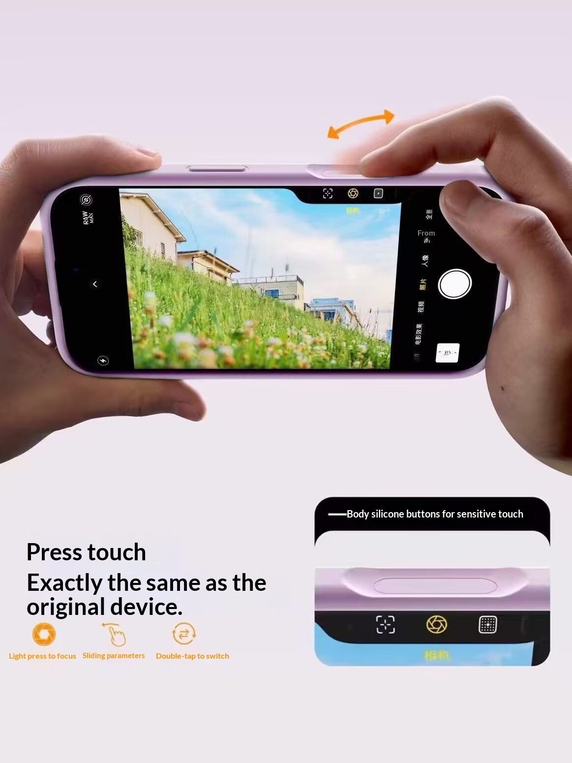 Compatible avec l'iPhone 17 Pro, coque magnétique intégrale avec boutons en silicone intégrés et protection pour l'appareil photo 16 pouces._voghion.com