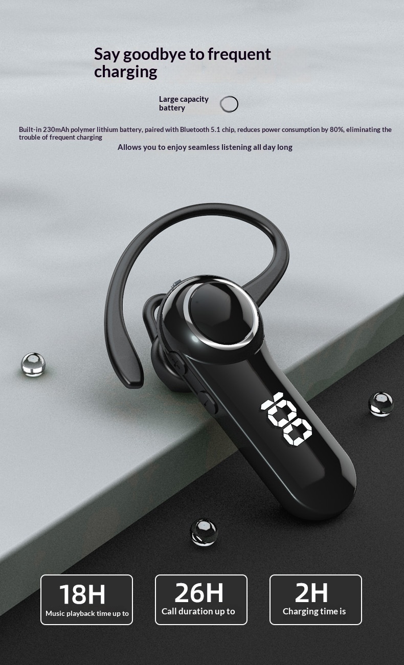 Mini coche deportivo con tecnología Bluetooth inalámbrica negra y duración de espera ultralarga, ideal para negocios y de gran venta transfronteriza._voghion.com