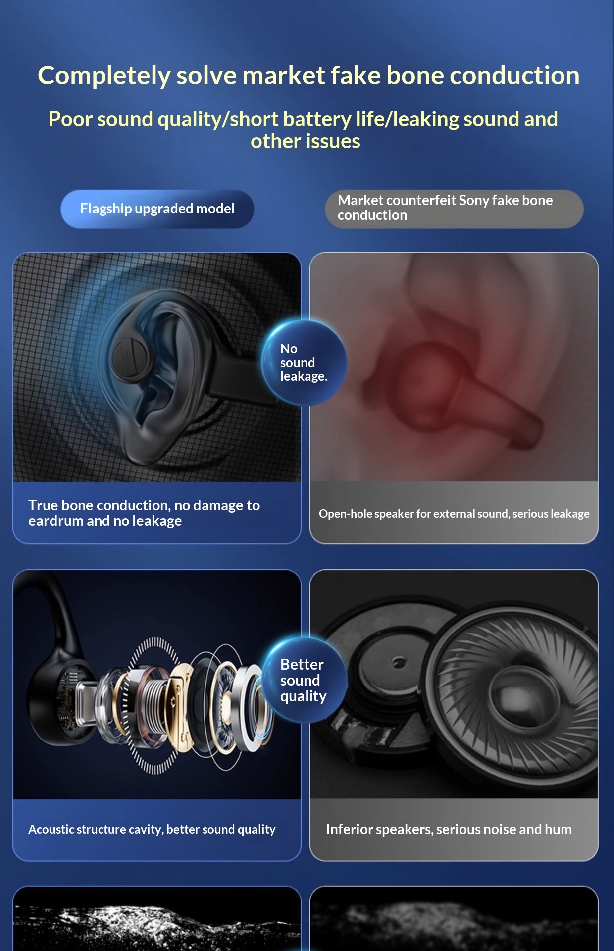 X7 Knochenleitungskopfhörer Laufen Sport Schwimmen Extrem lange Akkulaufzeit Auslaufsicher Schmerzfrei In-Ear Bluetooth-Kopfhörer_voghion.com