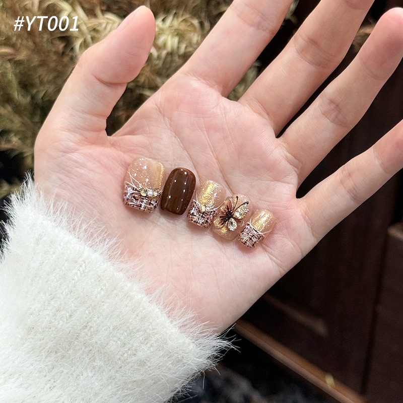 Chunshan Original Hot-Selling Christmas Little Fragrance Style Gold-Plated Butterfly Elegant Outfit Premium Whitening_voghion.com