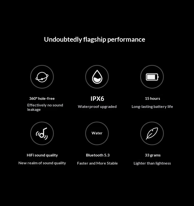 X7 Knochenleitungskopfhörer Laufen Sport Schwimmen Extrem lange Akkulaufzeit Auslaufsicher Schmerzfrei In-Ear Bluetooth-Kopfhörer_voghion.com