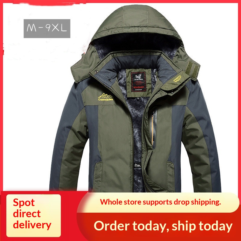 Chaqueta de algodón para hombre, abrigo grueso, cálido y resistente al viento, para otoño e invierno, talla grande, para exteriores, 2025_voghion.com