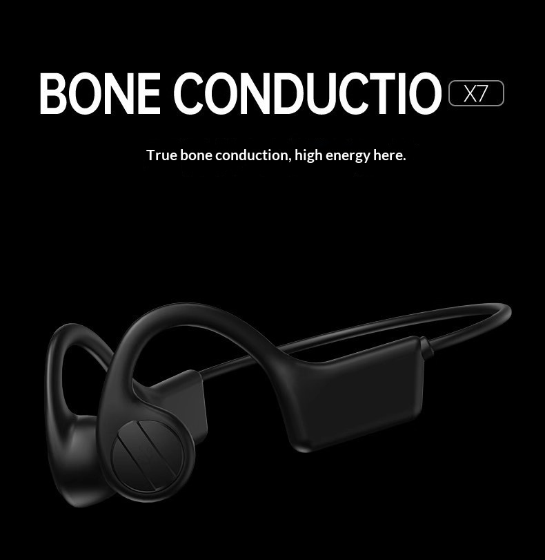 X7 Knochenleitungskopfhörer Laufen Sport Schwimmen Extrem lange Akkulaufzeit Auslaufsicher Schmerzfrei In-Ear Bluetooth-Kopfhörer_voghion.com