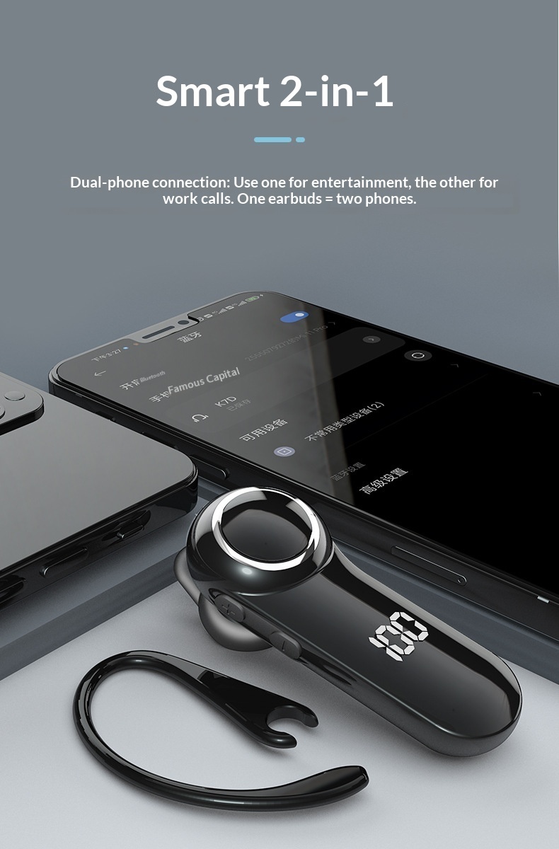 Mini coche deportivo con tecnología Bluetooth inalámbrica negra y duración de espera ultralarga, ideal para negocios y de gran venta transfronteriza._voghion.com