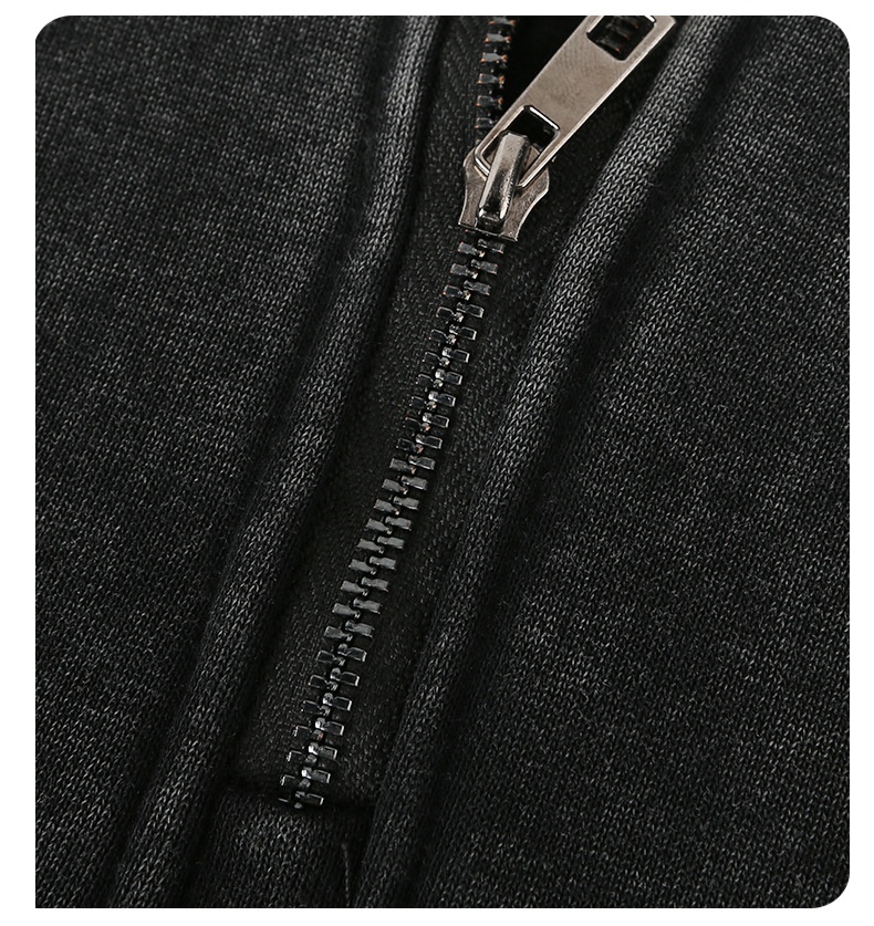 Pure European And Cross-Border 450G Stand Collar Half-Zip Fleece Sweatshirt For Men Thick Autumn American Retro Couple Jacket_voghion.com