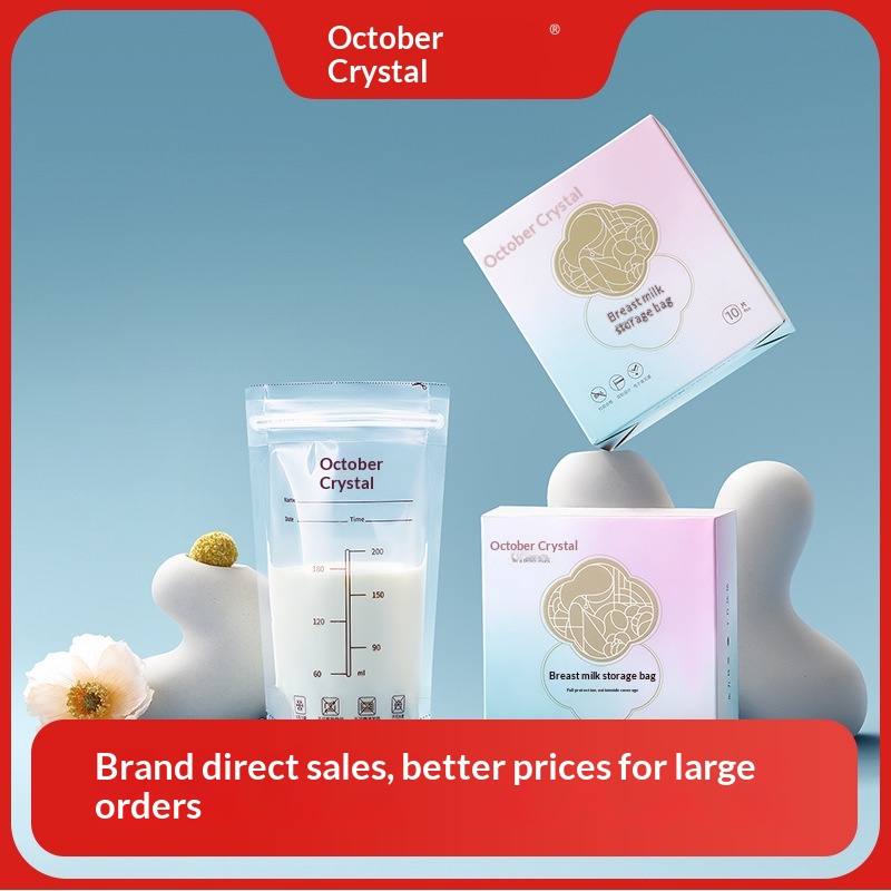 ToyPulse October Crystal Preservation Freezing 200ml Breast Milk Storage Bags 30 Pieces_voghion.com