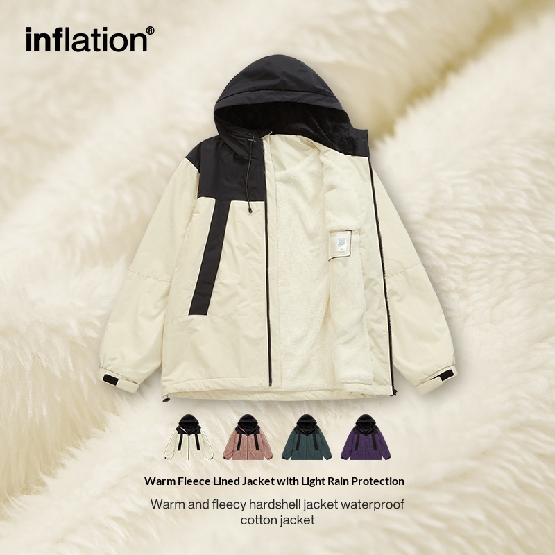 BOY BOY BOY INF Men's Clothing|Mountain Style Warm Fleece-Lined Cotton Coat 2024 Autumn Winter Outdoor Zipper Windproof Jacket_voghion.com