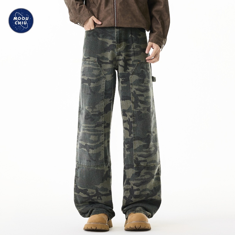 Nordmann MUCHUO Clothing | Tall Extra Long Cleanfit Logging Workwear Jeans Men's Loose Straight Casual Trousers_mkmklike.com