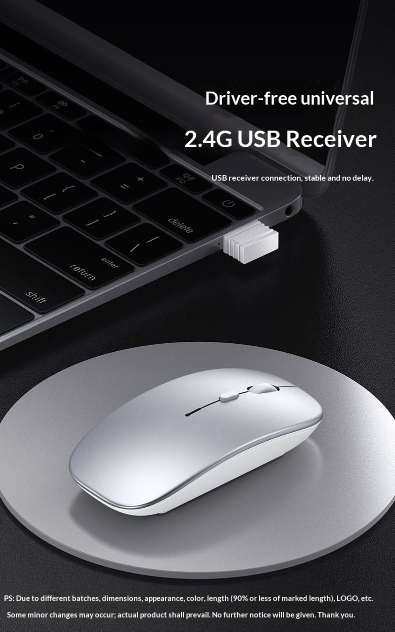 Digitex Digitex Mouse Wireless Bluetooth Silent Rechargeable Desktop Computer Laptop Tablet Office Gaming Universal Lightweight_voghion.com