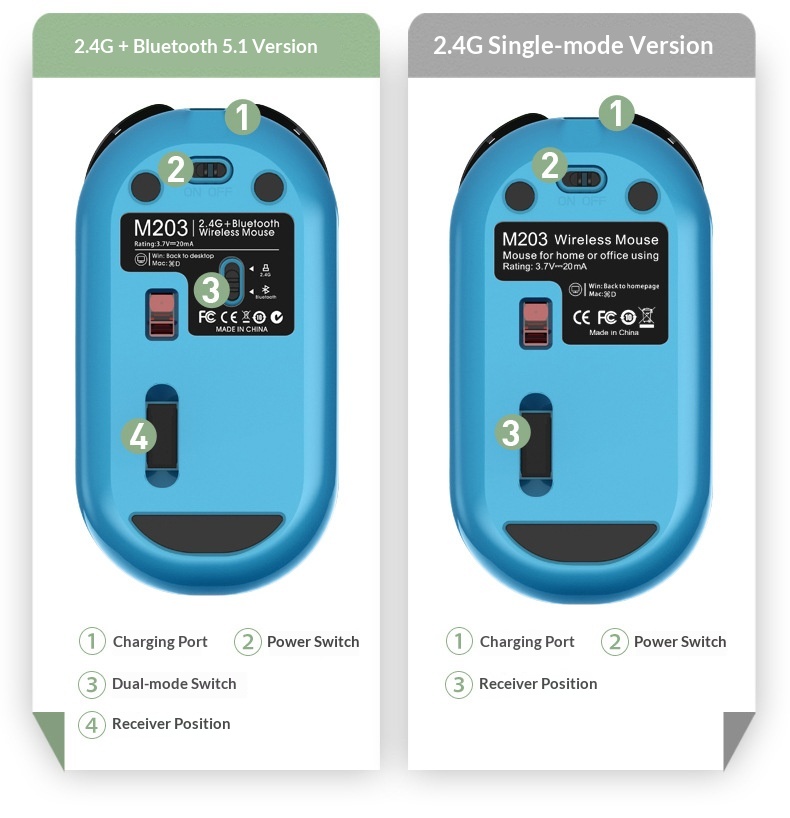 Digitex Source Factory Kabellose Bluetooth Dual-Mode-Maus für Büro und Beruf, mechanische, geräuscharme Maus aus Metall, Geschenk, auf Lager_voghion.com