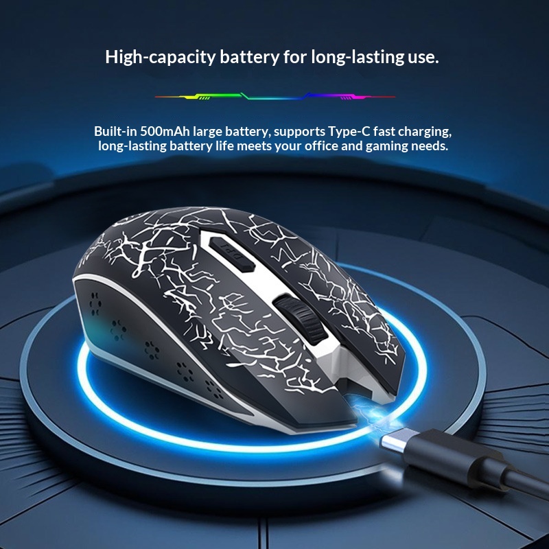 Digitex Wrangler Kabellose Lade- und Geräuschlose Dual-Modus-Bluetooth-Maus für Büro, Gaming und Laptop_voghion.com