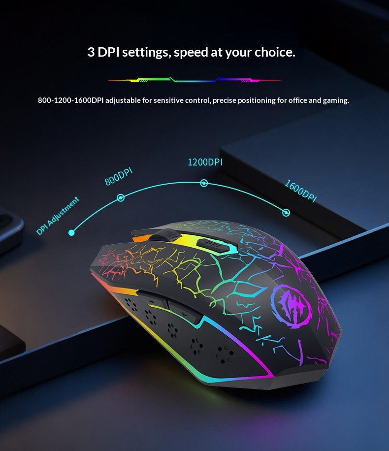 Digitex Wrangler Kabellose Lade- und Geräuschlose Dual-Modus-Bluetooth-Maus für Büro, Gaming und Laptop_voghion.com