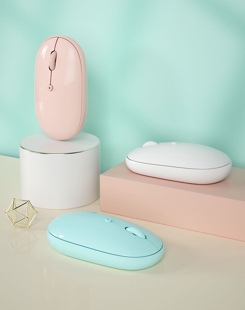 Digitex Digitex BOW Bluetooth Dual-Mode Wireless Mouse Silent Rechargeable Compatible With IPad Tablet Phone Three-Mode Ergonomic Design_voghion.com