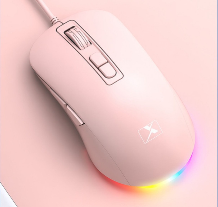 Digitex Xinmeng 383B Mechanische, kabelgebundene Gaming-Maus mit variabler Geschwindigkeit und 7D-Technologie, leuchtend und ergonomisch_voghion.com