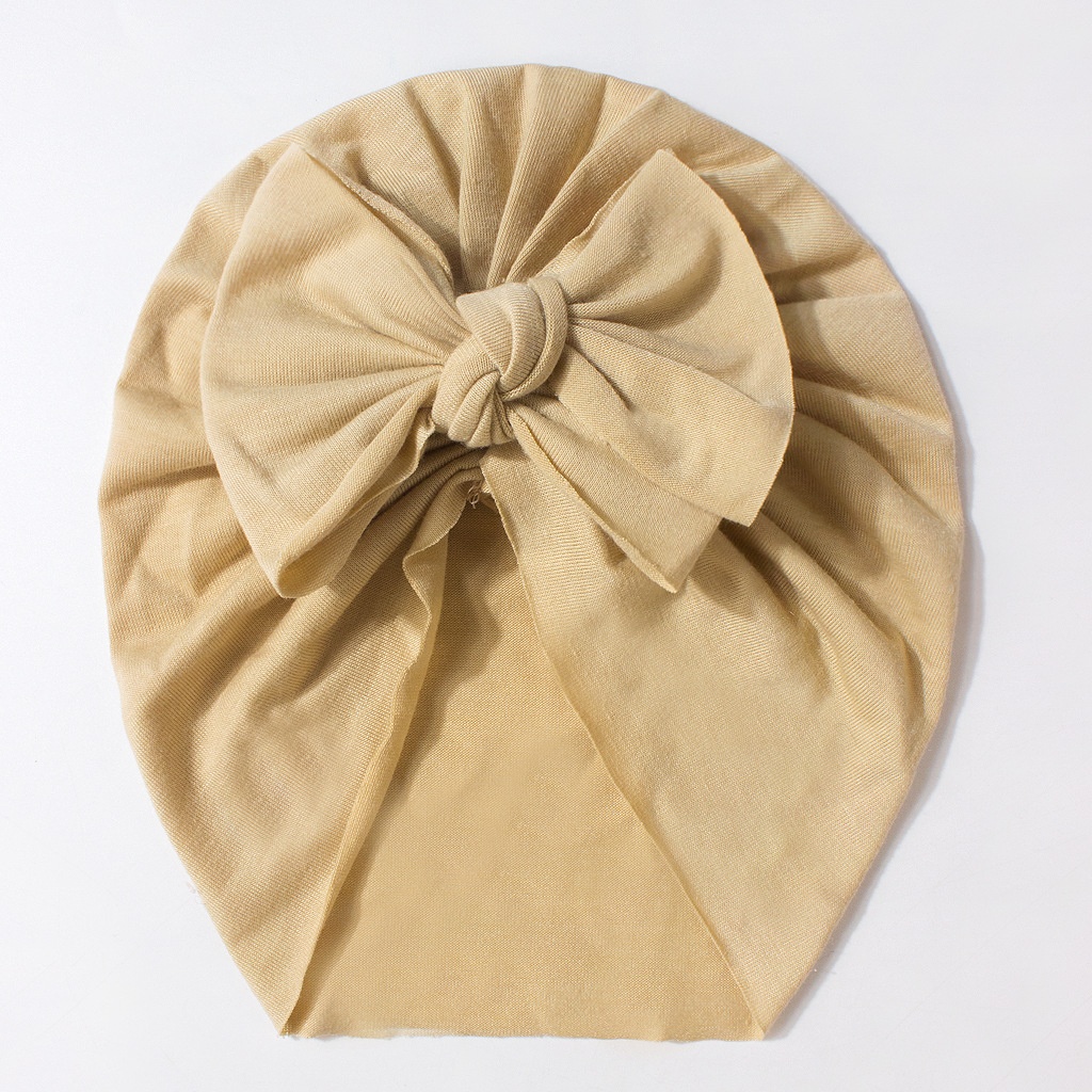 Novo gorro infantil de verão com laço, cor sólida e design fofo._voghion.com