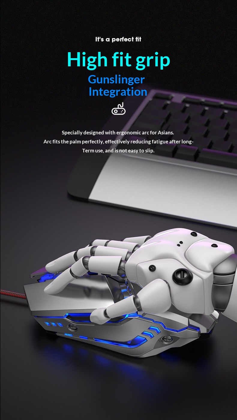 Digitex Digitex AOC GM110 Mechanische bedrade USB-desktopmuis, specifiek voor PUBG._voghion.com