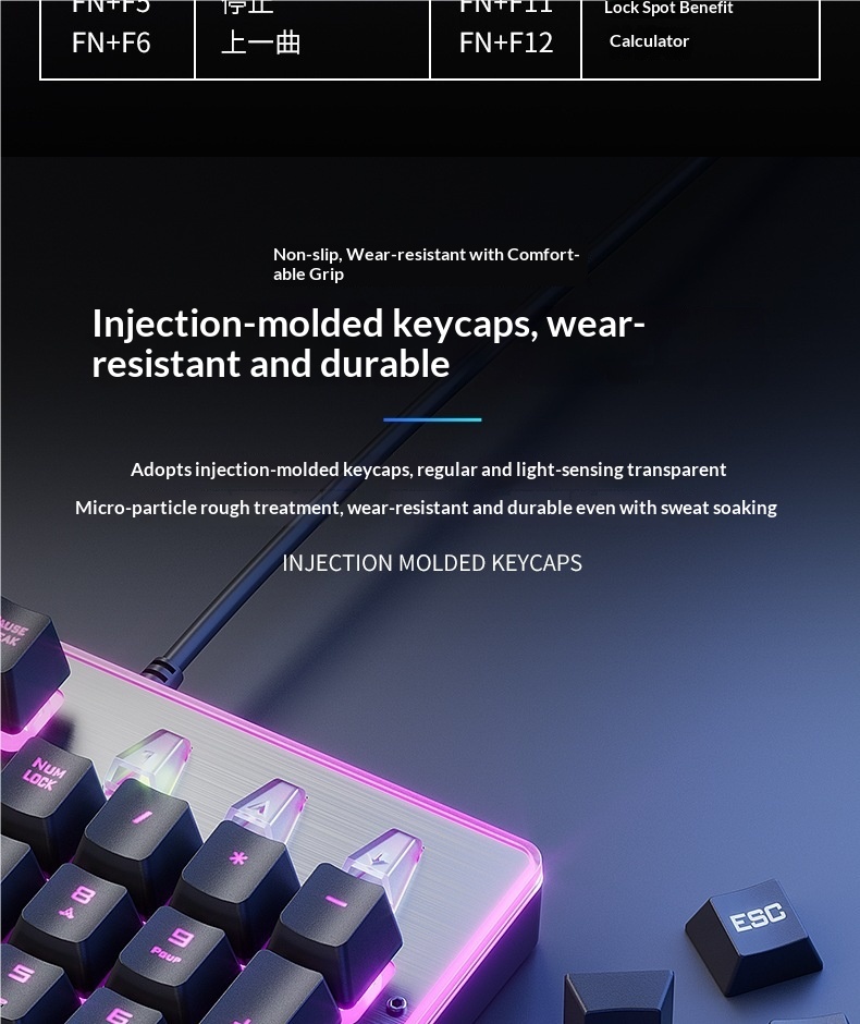 Digitex Wrangler Mechanisches Tippgefühl Kabelgebundenes/Kabelloses Gaming-Set für Computer, E-Sport, Tastatur, Maus und Headset (3-teilig)_voghion.com
