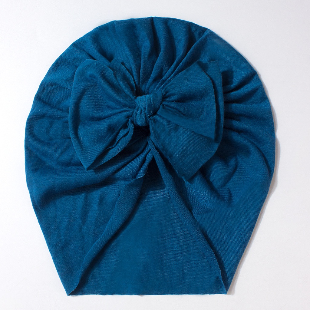 Novo gorro infantil de verão com laço, cor sólida e design fofo._voghion.com