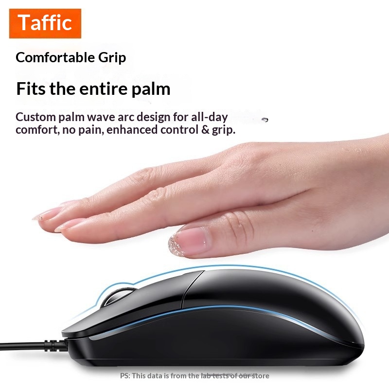 Digitex Digitex bedrade stille randapparatuur voor desktop, laptop, thuis of op kantoor USB-muis_voghion.com