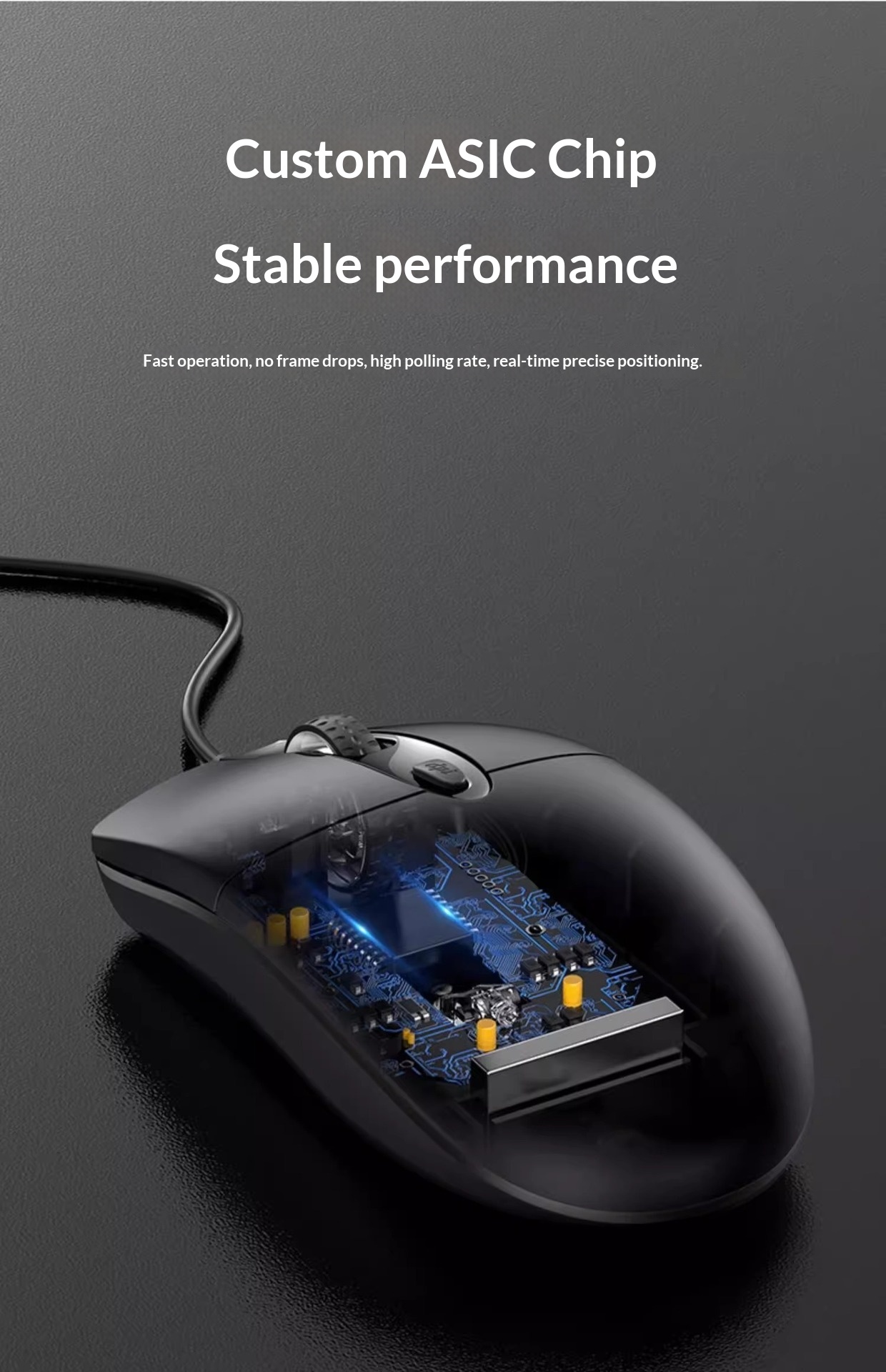 Ratón periférico silencioso con cable Digitex para ordenador portátil, de escritorio, USB, para el hogar y la oficina_voghion.com