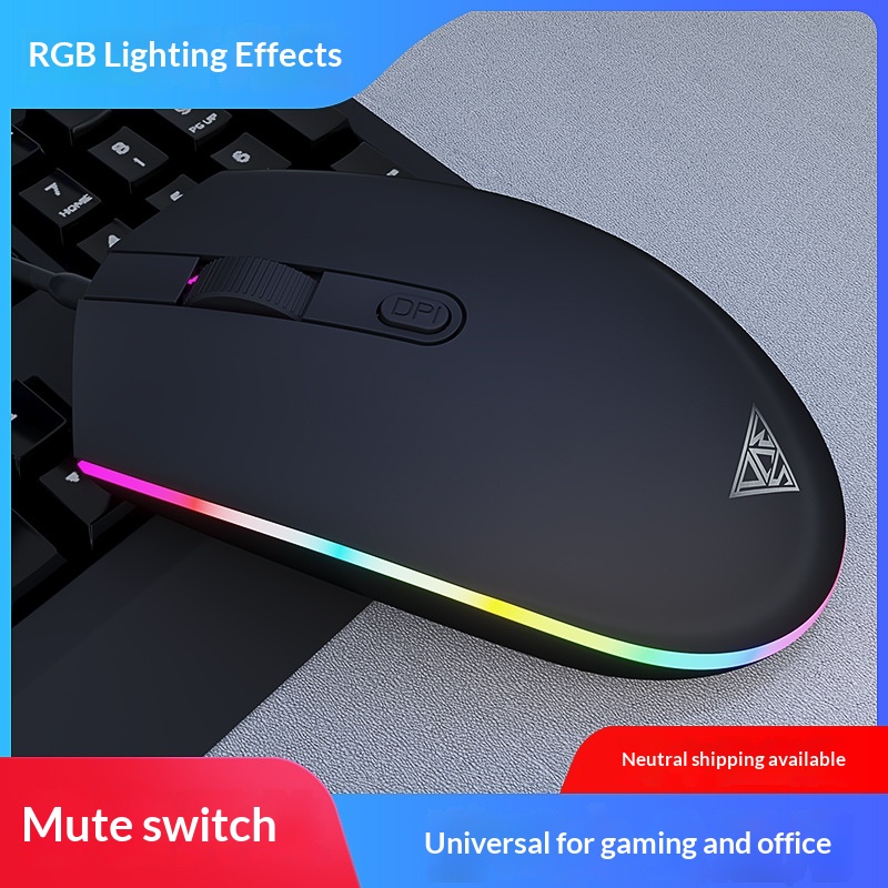 Digitex Digitex Jigdi M3 Mouse Wholesale Wired Computer Accessories E-sports Gamig Silet Girls With Light For PUBG Cross-border_voghion.com