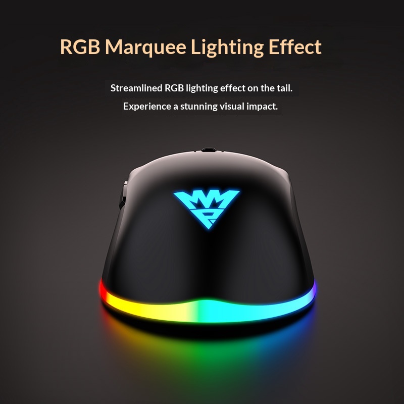 Souris de bureau/gaming Digitex Wrangler M1 Silent, rétroéclairée, mécanique, pour ordinateur portable avec programmation macro_voghion.com