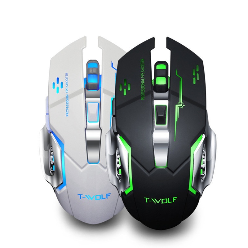 Digitex Thunderwolf Q13 Kabellose, leise Gaming-Maus mit Ladefunktion, mechanisch, farbig und leuchtend_voghion.com