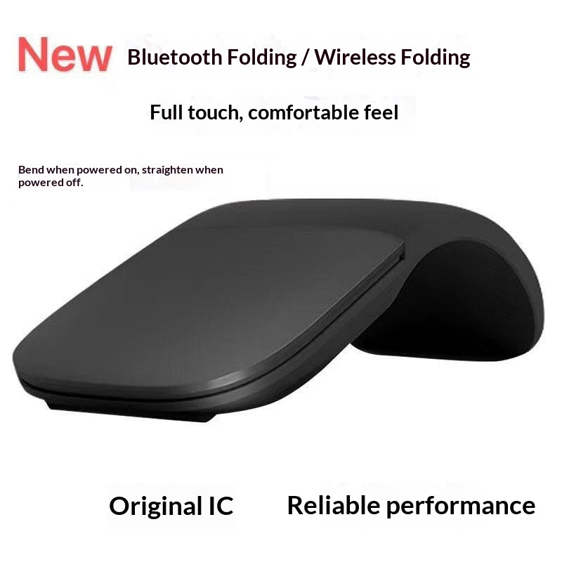 Digitex Digitex In Stock Silent Wireless Bluetooth Second Generation Soft Folding Mouse Touch Control ARC Universal For Computer Tablet_voghion.com