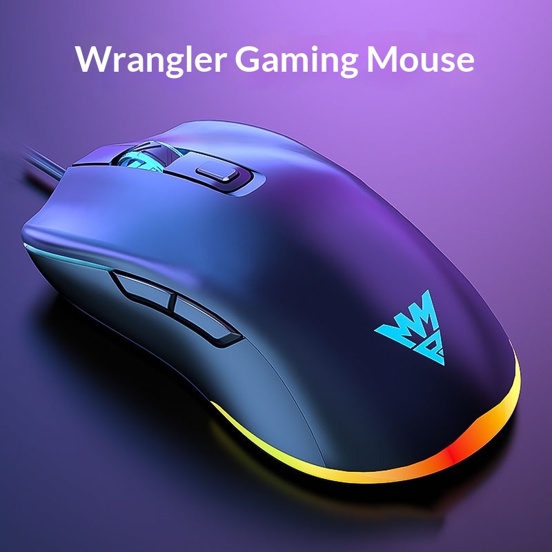 Souris de bureau/gaming Digitex Wrangler M1 Silent, rétroéclairée, mécanique, pour ordinateur portable avec programmation macro_voghion.com