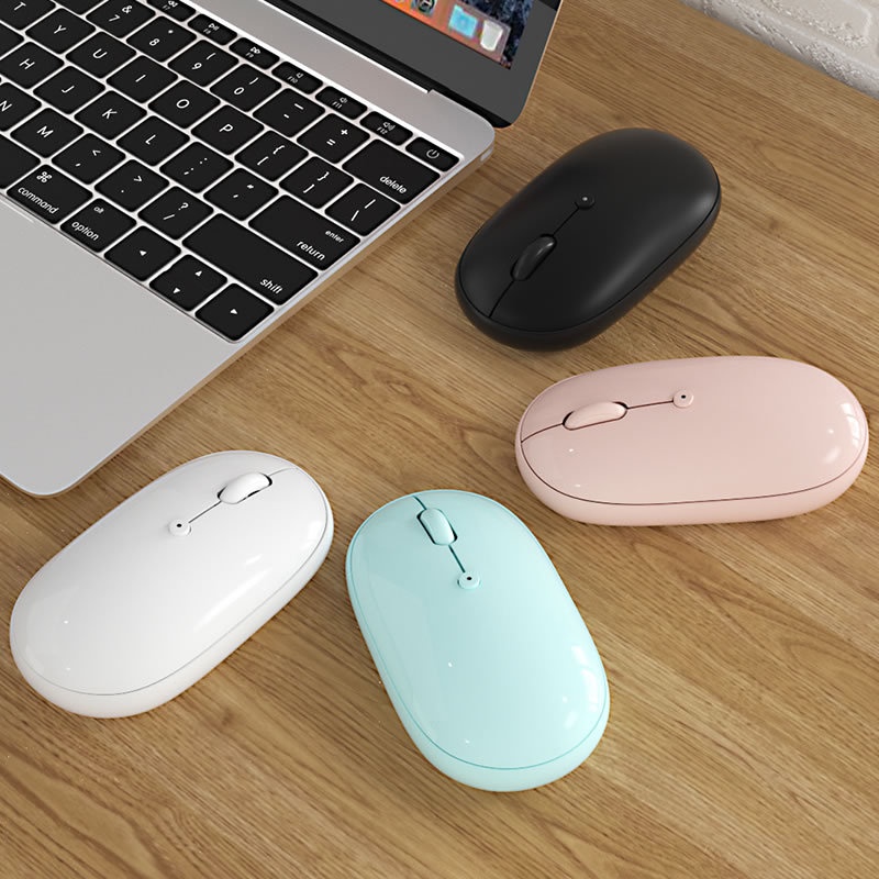 Digitex Digitex BOW Bluetooth Dual-Mode Wireless Mouse Silent Rechargeable Compatible With IPad Tablet Phone Three-Mode Ergonomic Design_voghion.com