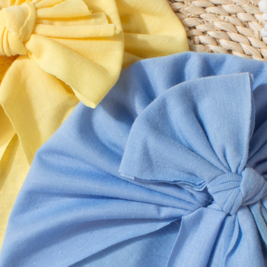 Novo gorro infantil de verão com laço, cor sólida e design fofo._voghion.com