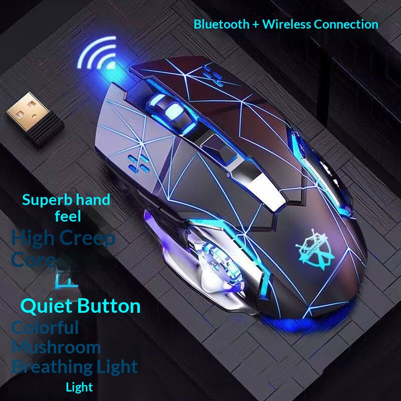 Digitex Digitex Bluetooth Wireless Mouse Type-C Charging, Compatible With Laptop, Desktop, Tablet, Mobile Phone, Gaming, Office, USB_voghion.com