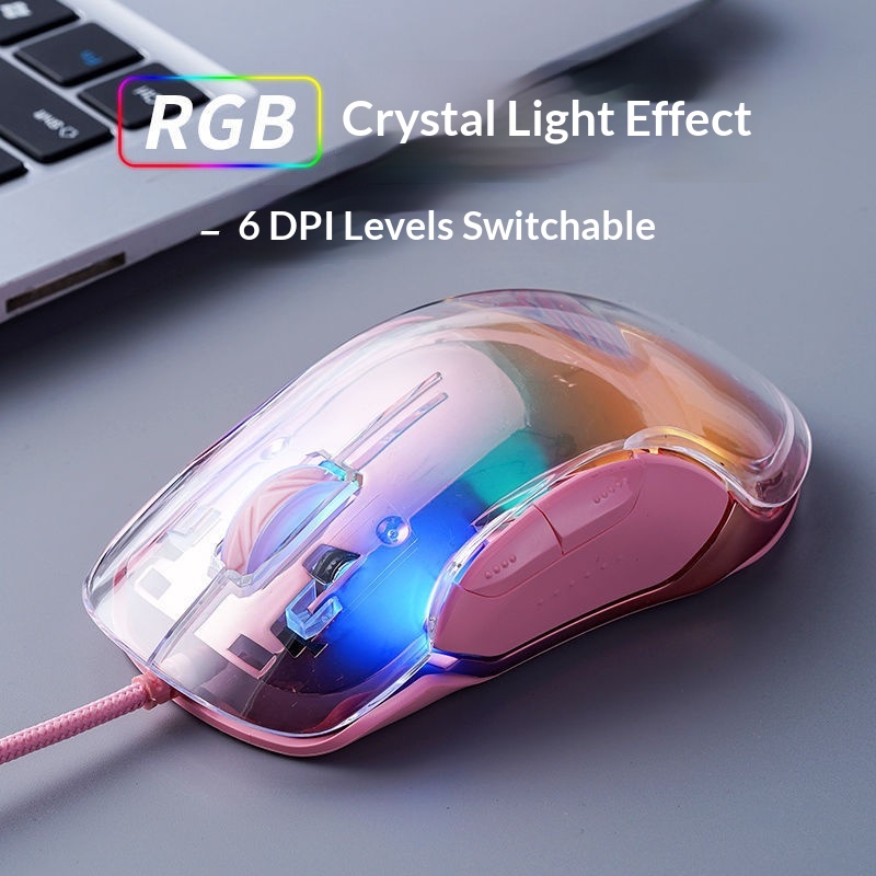 Digitex Digitex Compatible With G702 Gaming Mouse Wired Laptop Desktop Computer RGB Fully Transparent Backlit Office_voghion.com