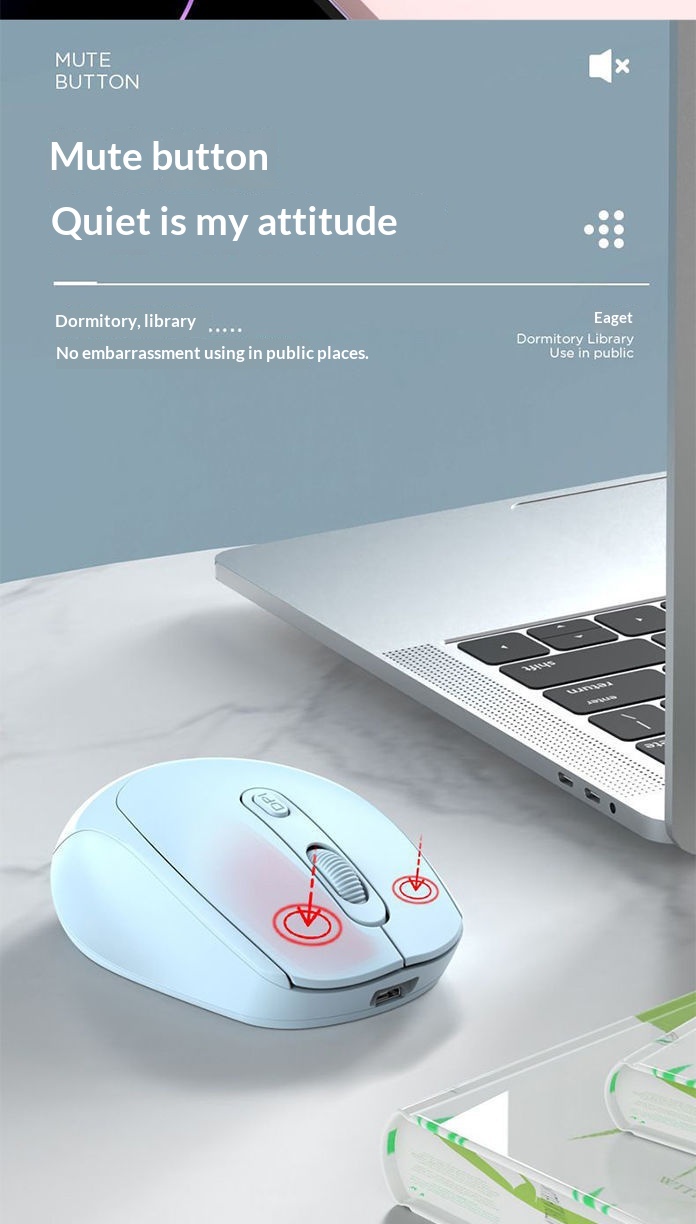 Digitex Digitex Mouse Computer Office Laptop Tablet Universal Bluetooth Wireless Charging Portable Gaming_voghion.com