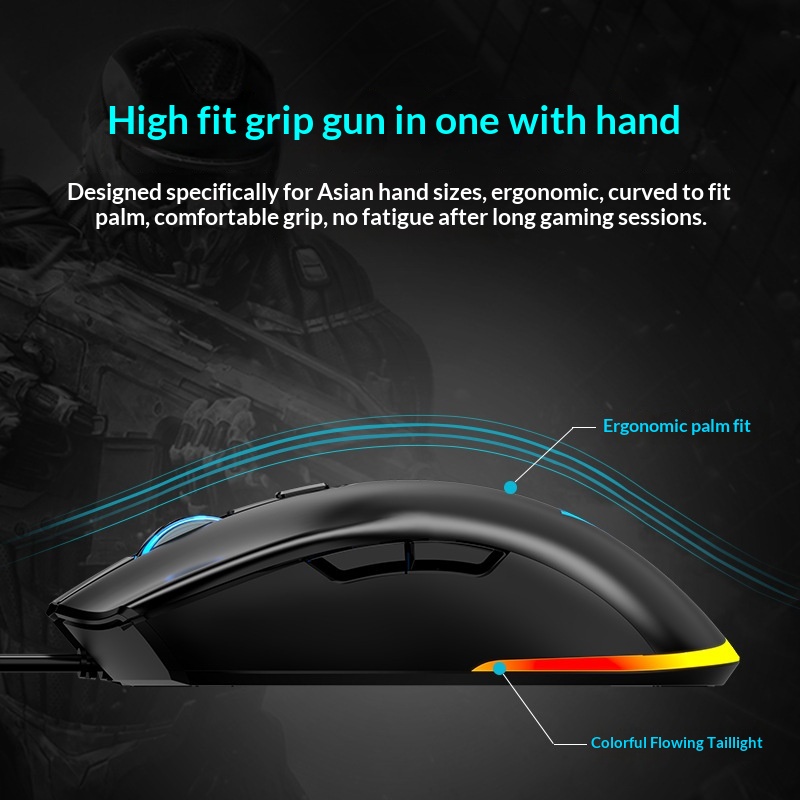 Souris de bureau/gaming Digitex Wrangler M1 Silent, rétroéclairée, mécanique, pour ordinateur portable avec programmation macro_voghion.com