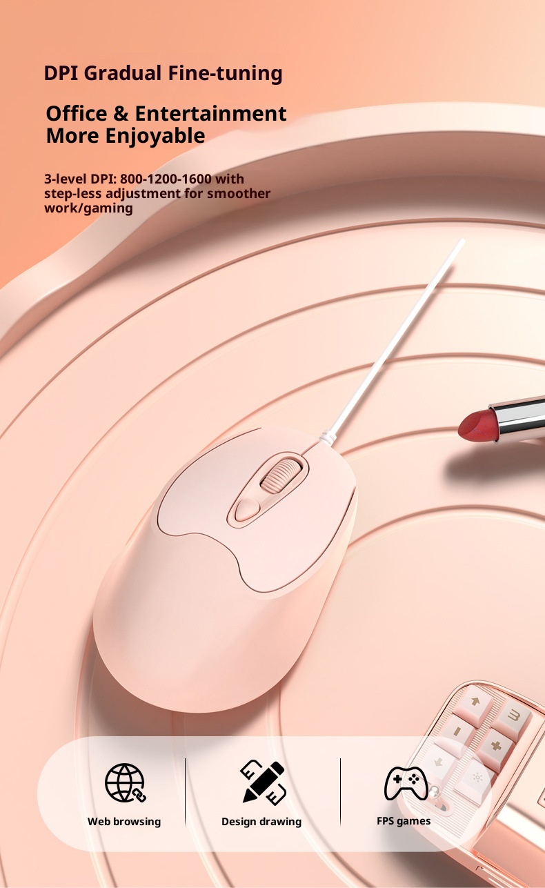 Digitex Digitex New Private Model Typec Interface Silent Button Wired Gaming Mouse_voghion.com